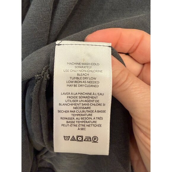 We The Free Women's Oversized Short Sleeve Dylan Tee XL Scoop Neck Carbon Boho - Picture 8 of 9